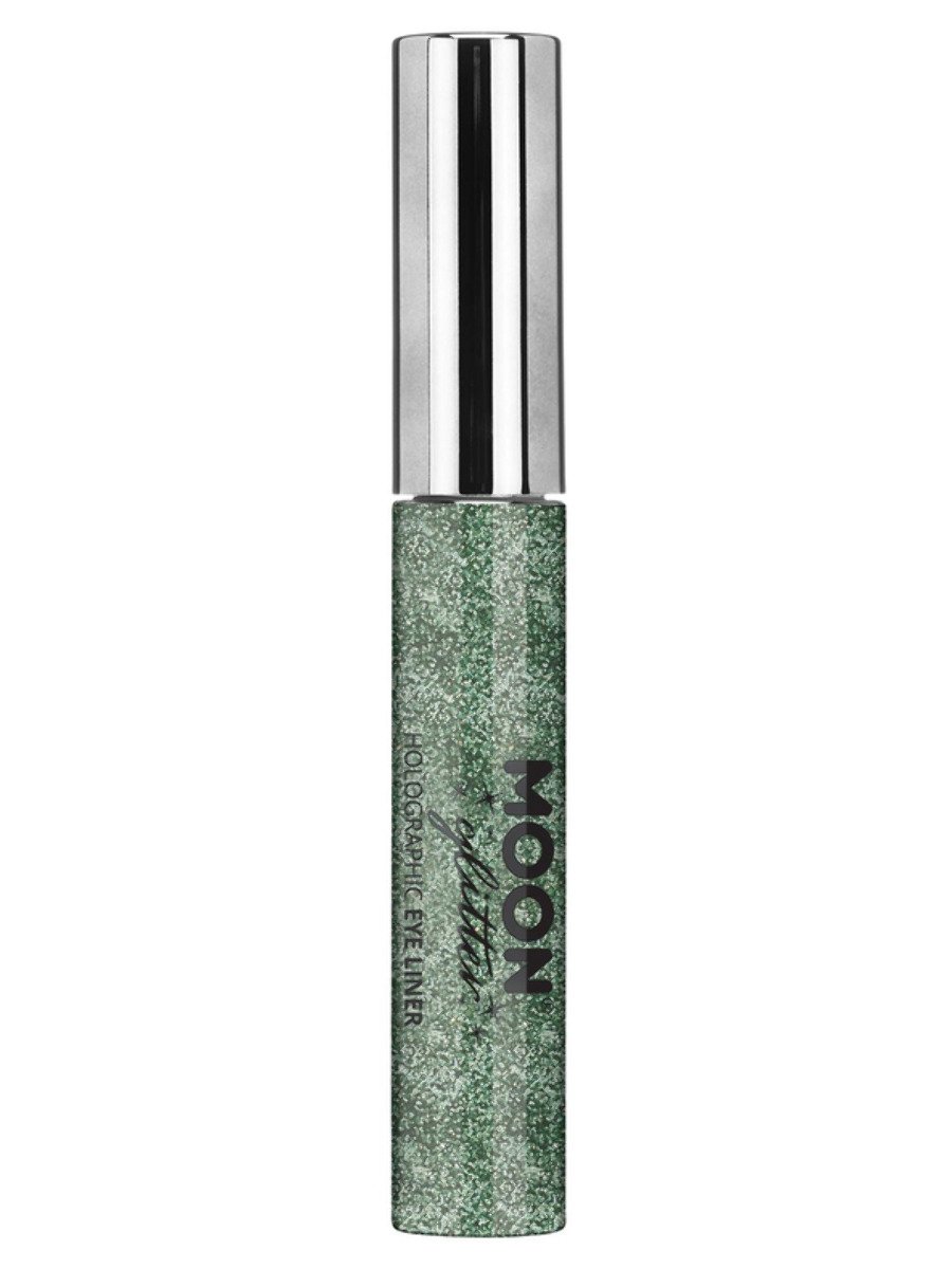 Smiffys Moon Glitter Holographic Glitter Eye Liner Black Fancy Dress Green