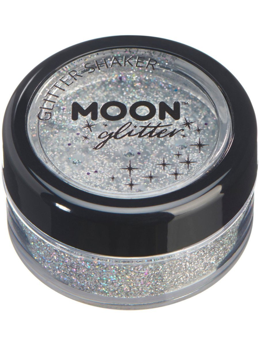 Click to view product details and reviews for Smiffys Moon Glitter Holographic Glitter Shakers Blue Fancy Dress Silver.