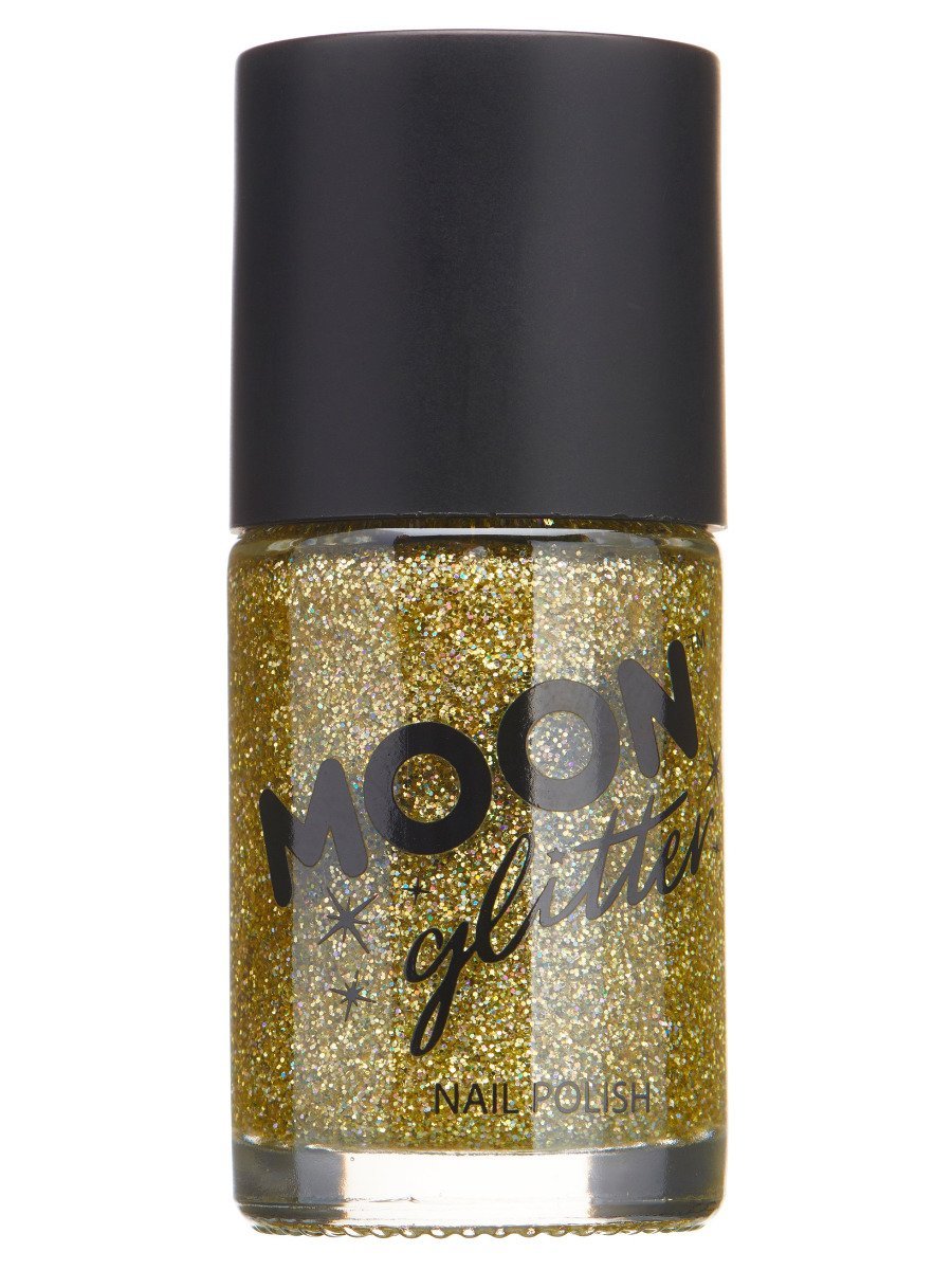 Click to view product details and reviews for Smiffys Moon Glitter Holographic Nail Polish Blue Fancy Dress Gold.