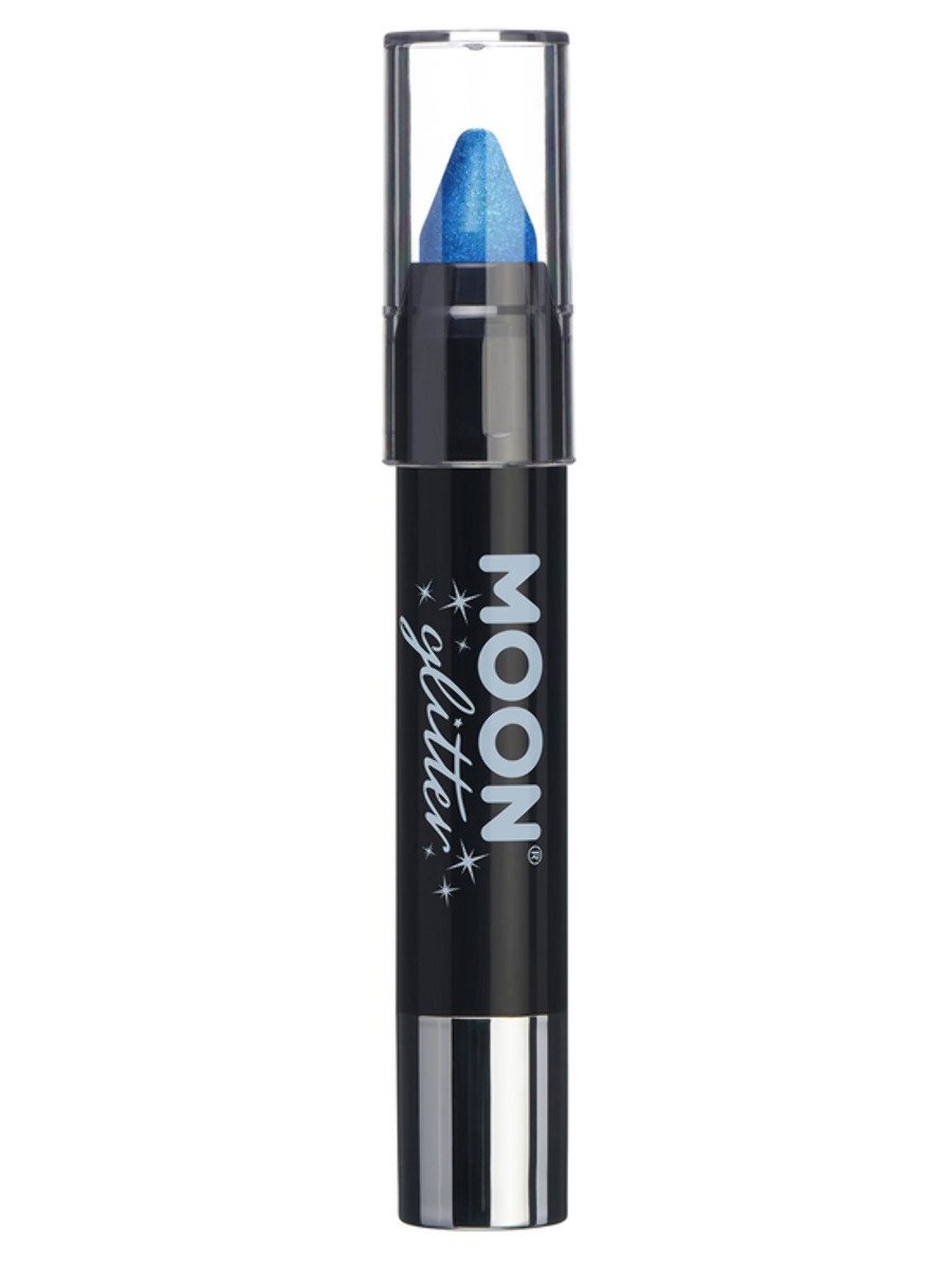 Click to view product details and reviews for Smiffys Moon Glitter Iridescent Body Crayons Blue Fancy Dress Blue.
