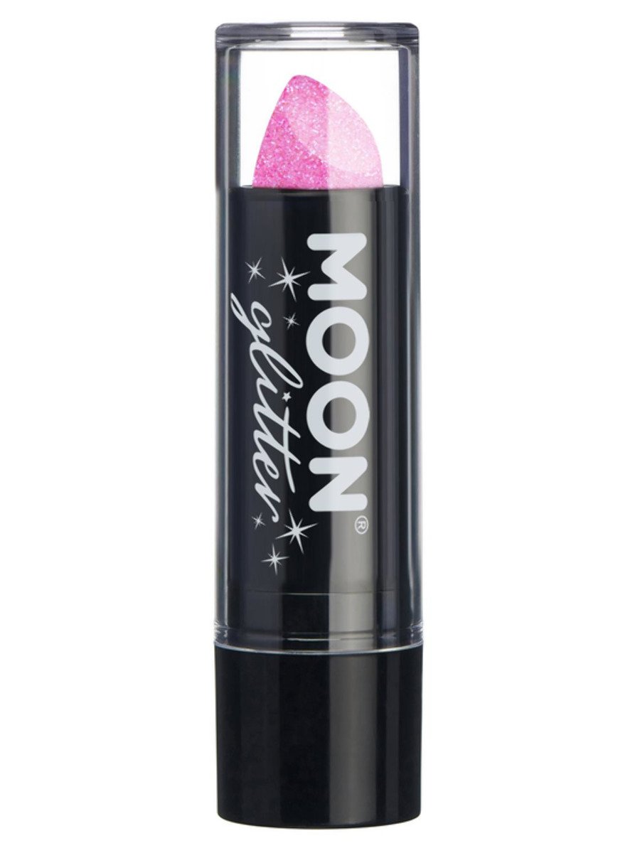 Smiffys Moon Glitter Iridescent Glitter Lipstick Blue Fancy Dress Pink