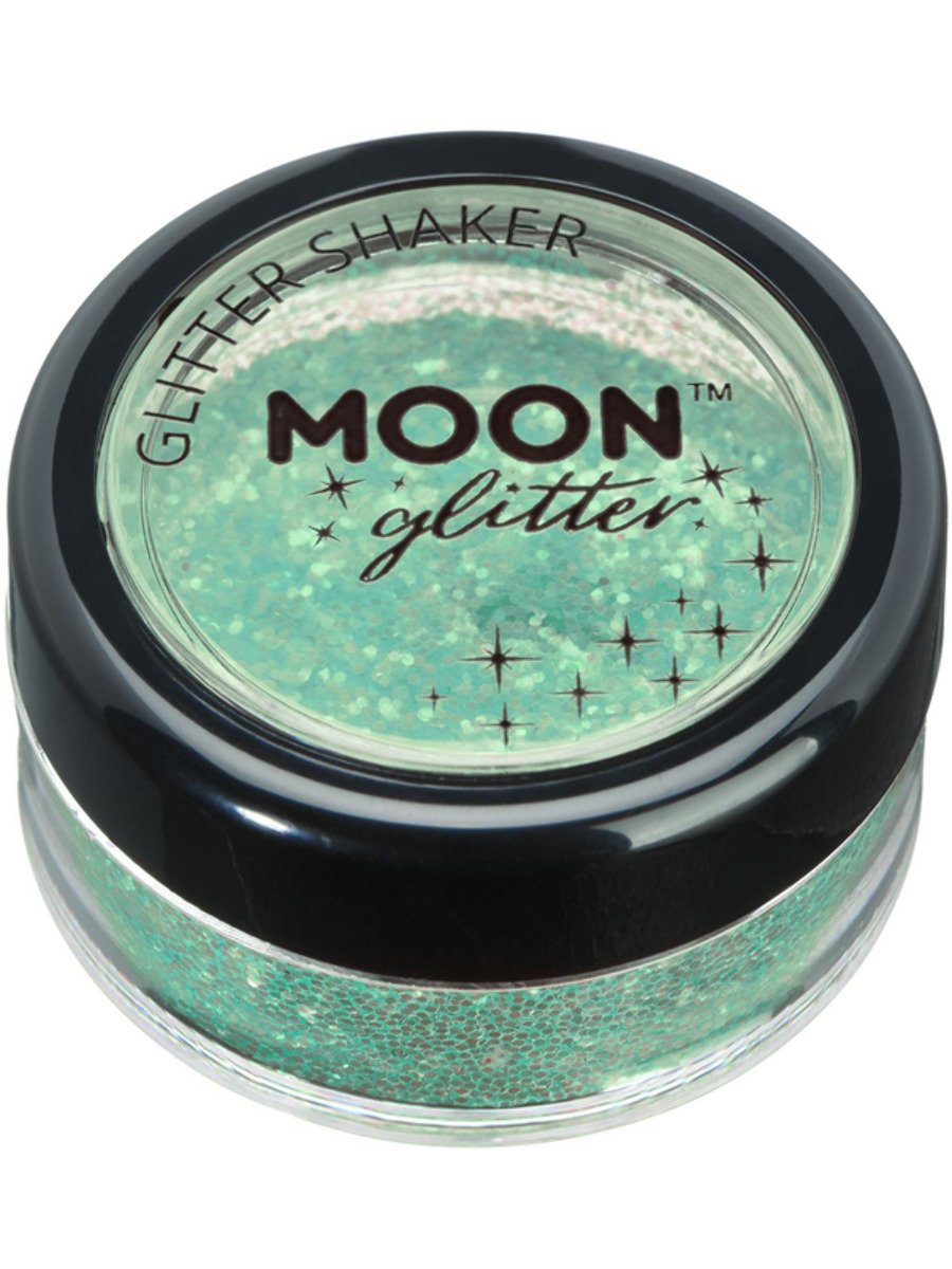 Smiffys Moon Glitter Iridescent Glitter Shakers Blue Fancy Dress Green