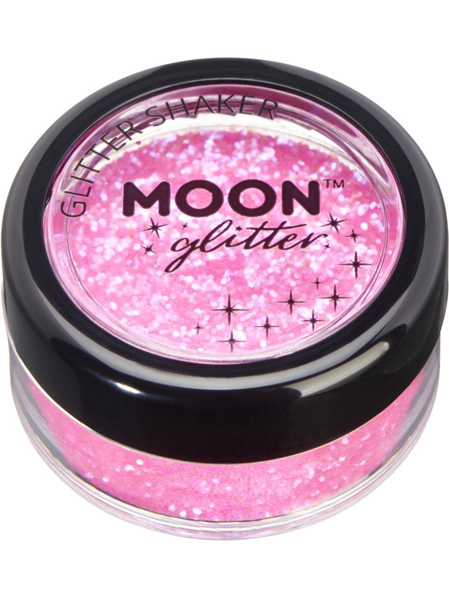 Smiffys Moon Glitter Iridescent Glitter Shakers Blue Fancy Dress Pink