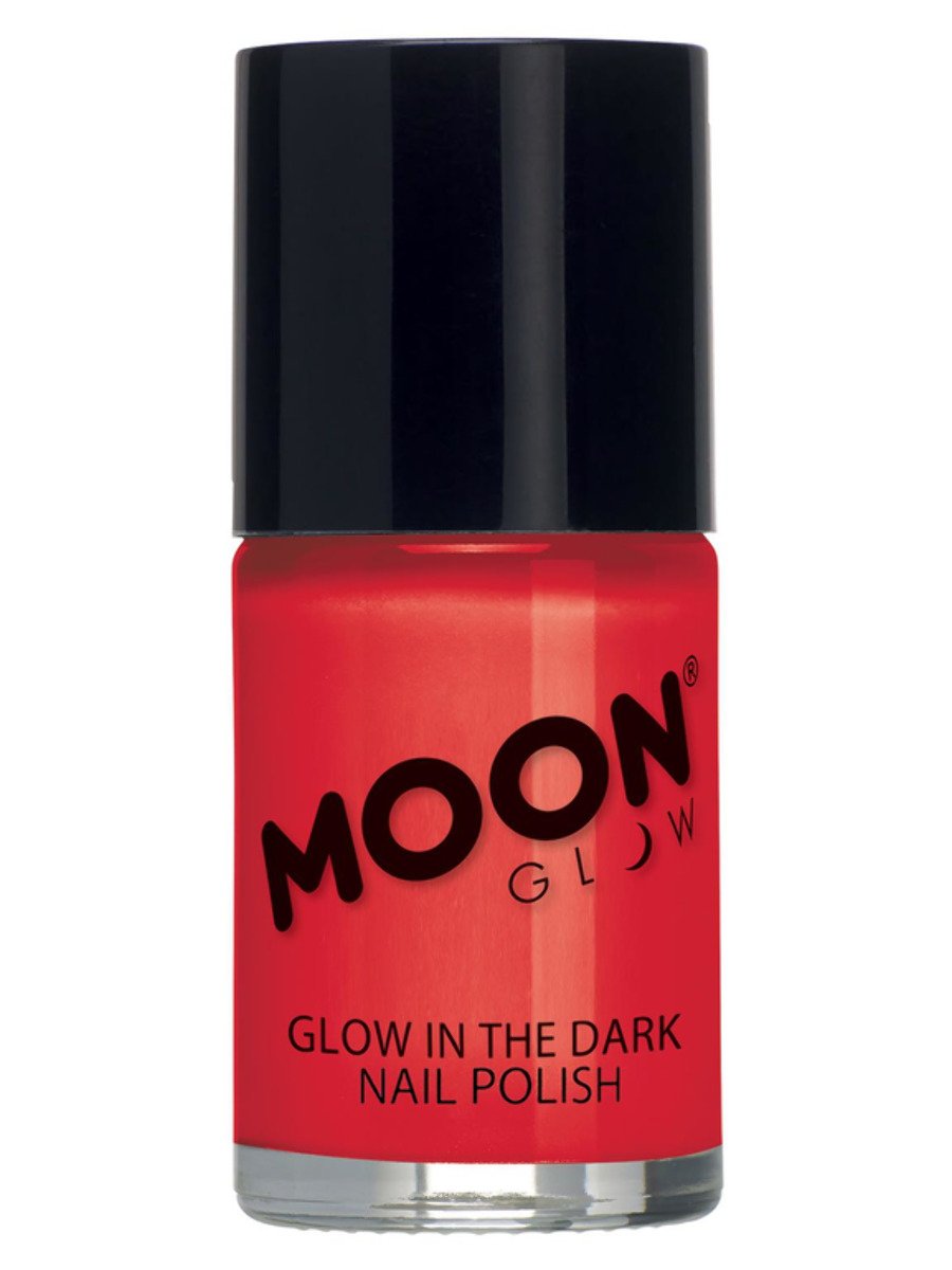 Click to view product details and reviews for Glow In The Dark Nail Polish By Moon Glow Red.