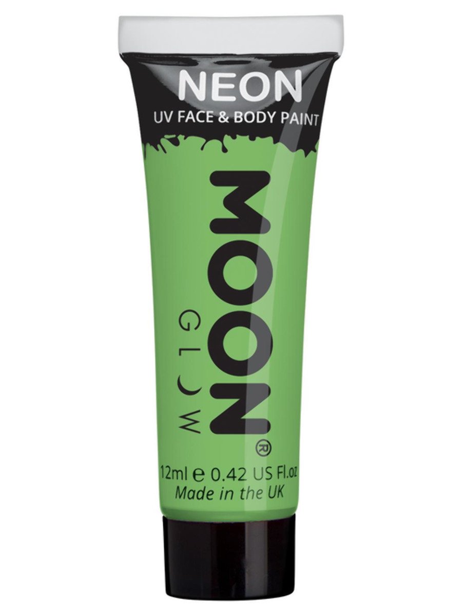 Smiffys Moon Glow Pastel Neon Uv Face Paint Black Fancy Dress Pastel Green