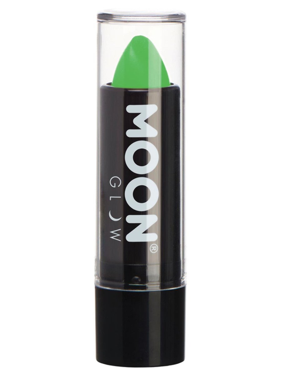 Smiffys Moon Glow Pastel Neon Uv Lipstick Black Fancy Dress Pastel Green