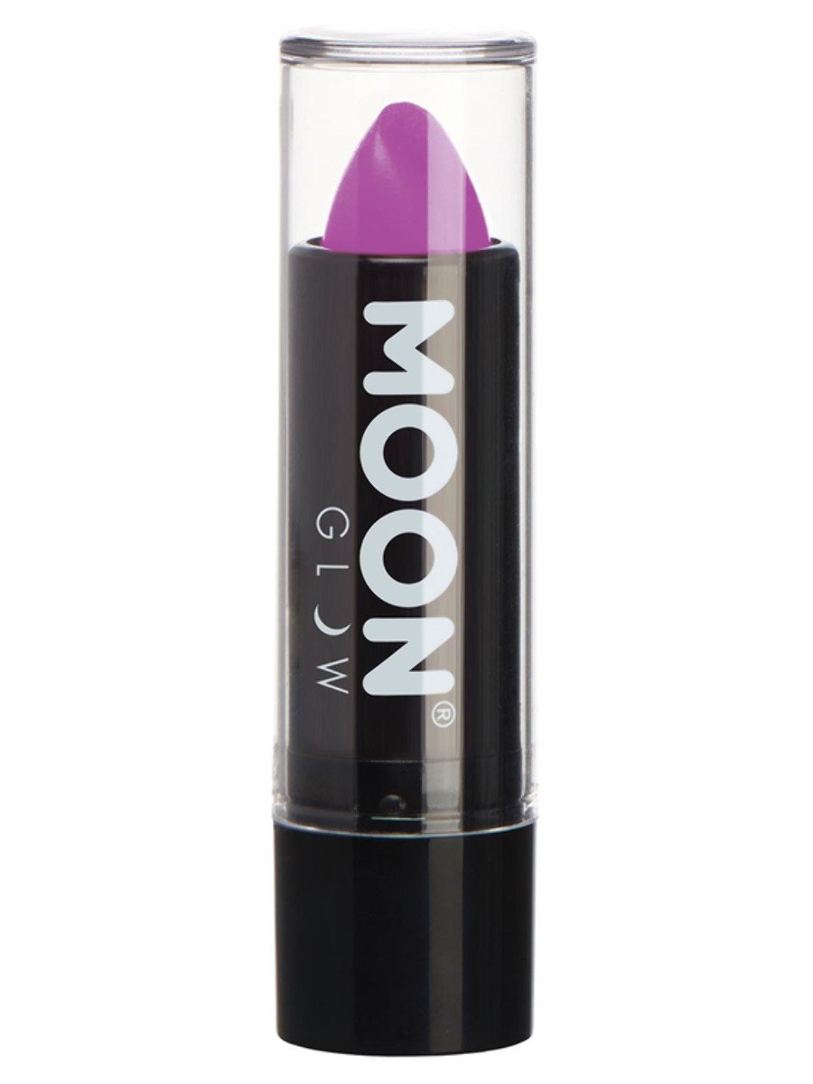 Smiffys Moon Glow Pastel Neon Uv Lipstick Black Fancy Dress Pastel Lilac