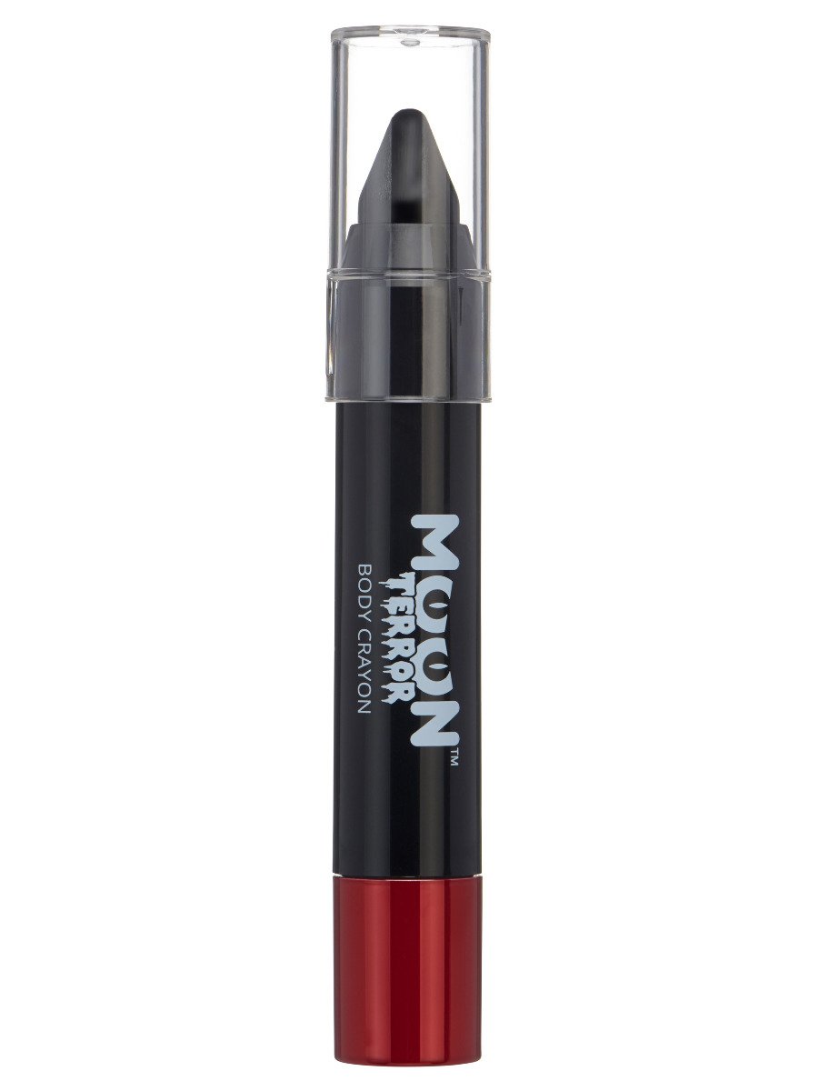 Smiffys Moon Terror Halloween Body Crayons Blood Red Fancy Dress Midnight Black