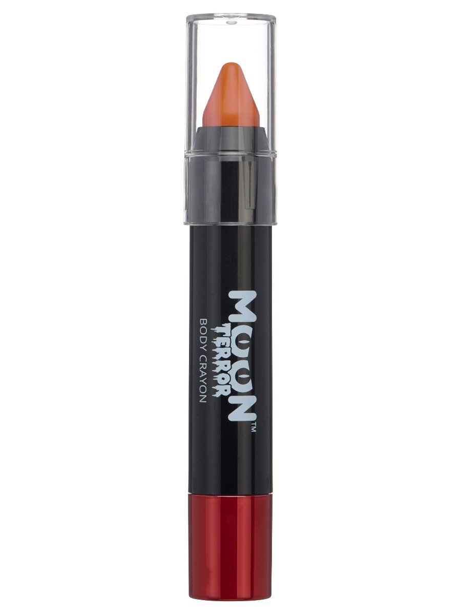 Smiffys Moon Terror Halloween Body Crayons Blood Red Fancy Dress Pumpkin Orange