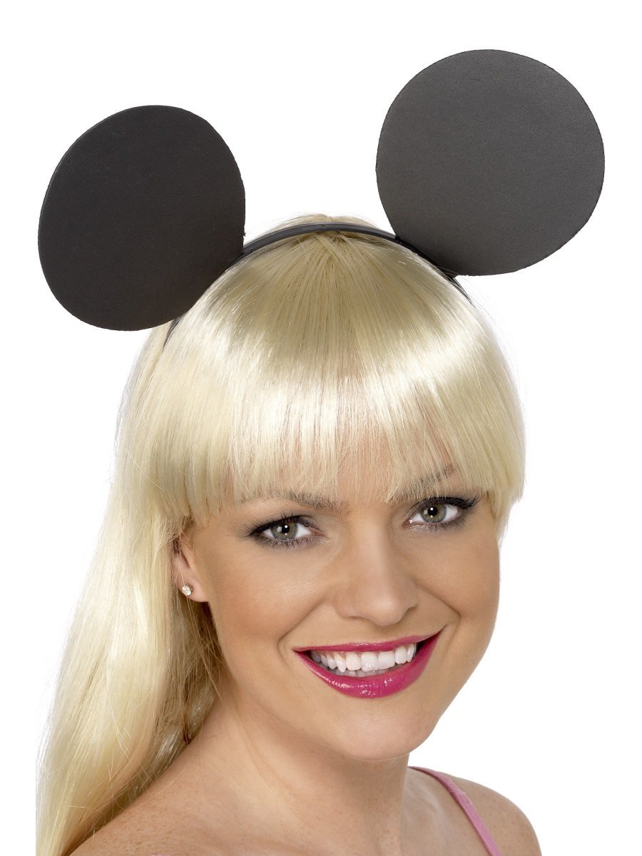 Click to view product details and reviews for Smiffys Mouse Ears On Headband Fancy Dress.