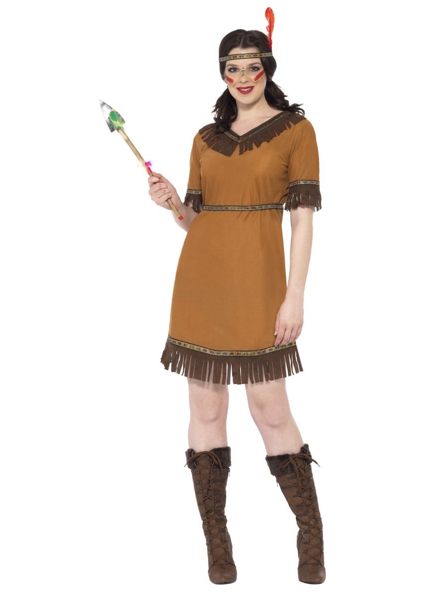 Smiffys Native American Inspired Maiden Costume Fancy Dress Small Uk 8 10