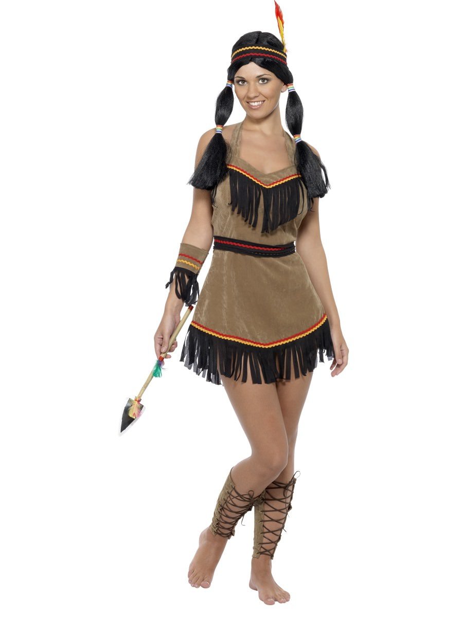 Smiffys Native American Inspired Woman Costume Fancy Dress Small Uk 8 10