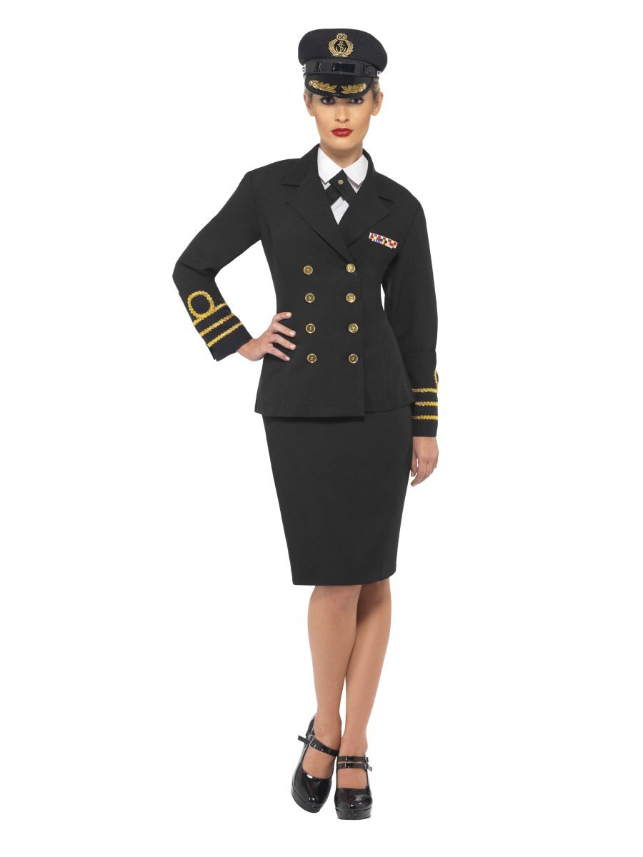 Click to view product details and reviews for Smiffys Navy Officer Costume Female Fancy Dress Medium Uk 12 14.