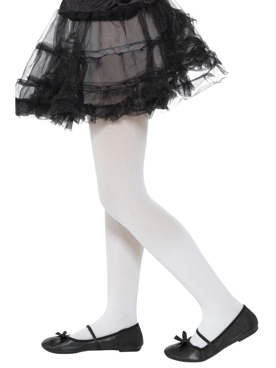 Click to view product details and reviews for Smiffys Opaque Tights White Age 6 12 Fancy Dress.