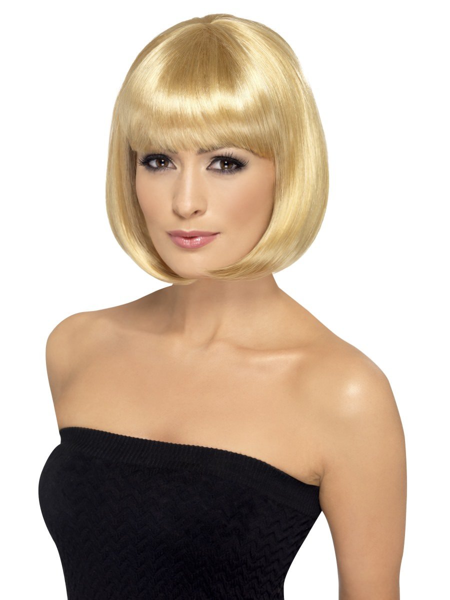 Smiffys Partyrama Wig Dark Blonde Fancy Dress