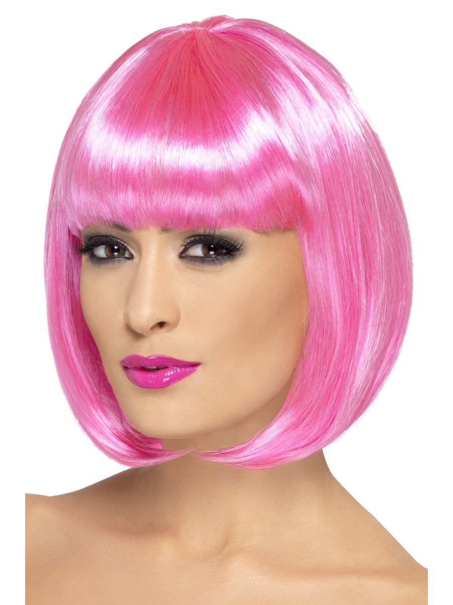 Click to view product details and reviews for Smiffys Partyrama Wig Pink Fancy Dress.