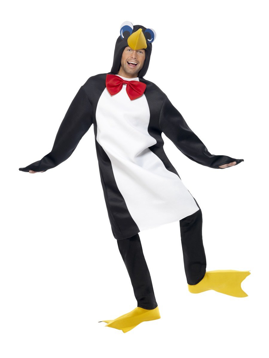 Smiffys Penguin Costume With Bow Tie Fancy Dress