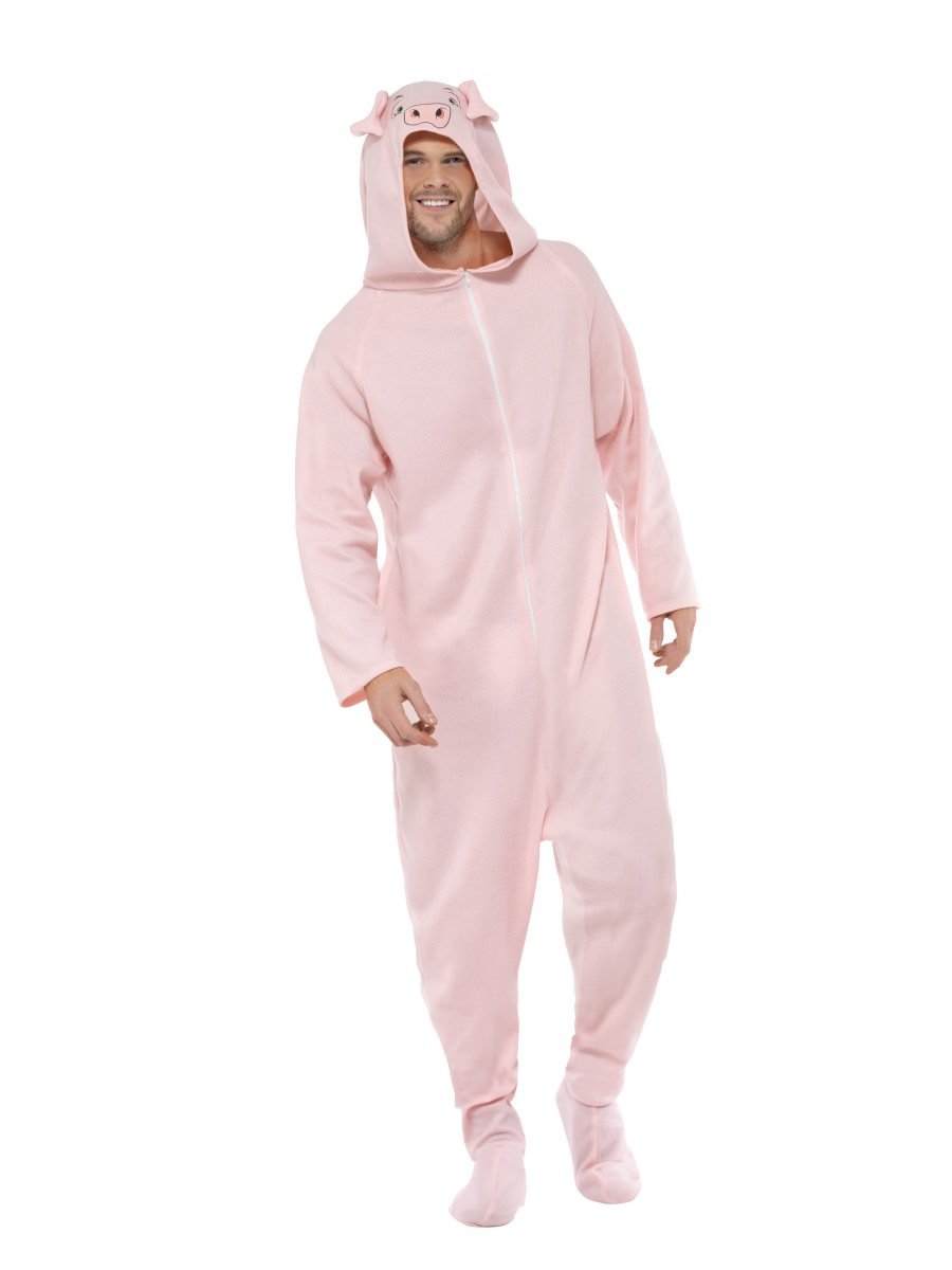 Pig Costume, All in One with Hood | Smiffys