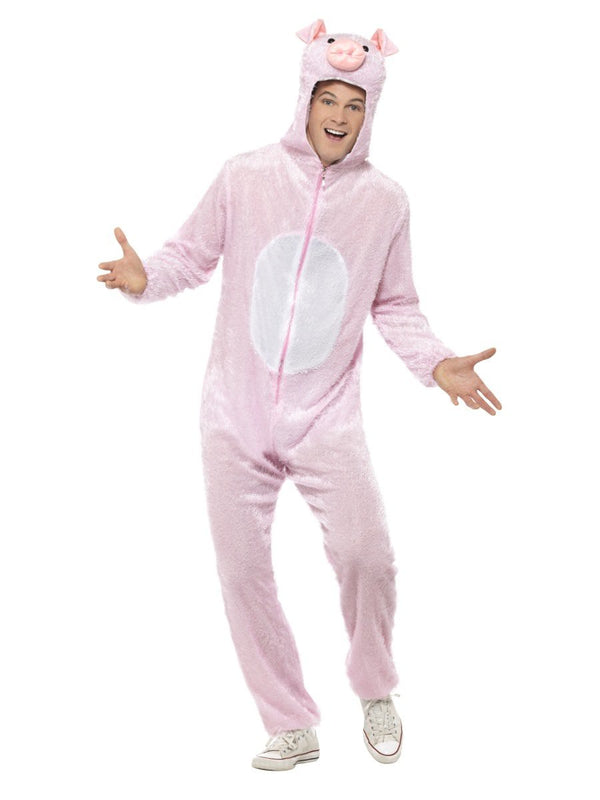 Pig Costume, Jumpsuit with Hood | Smiffys