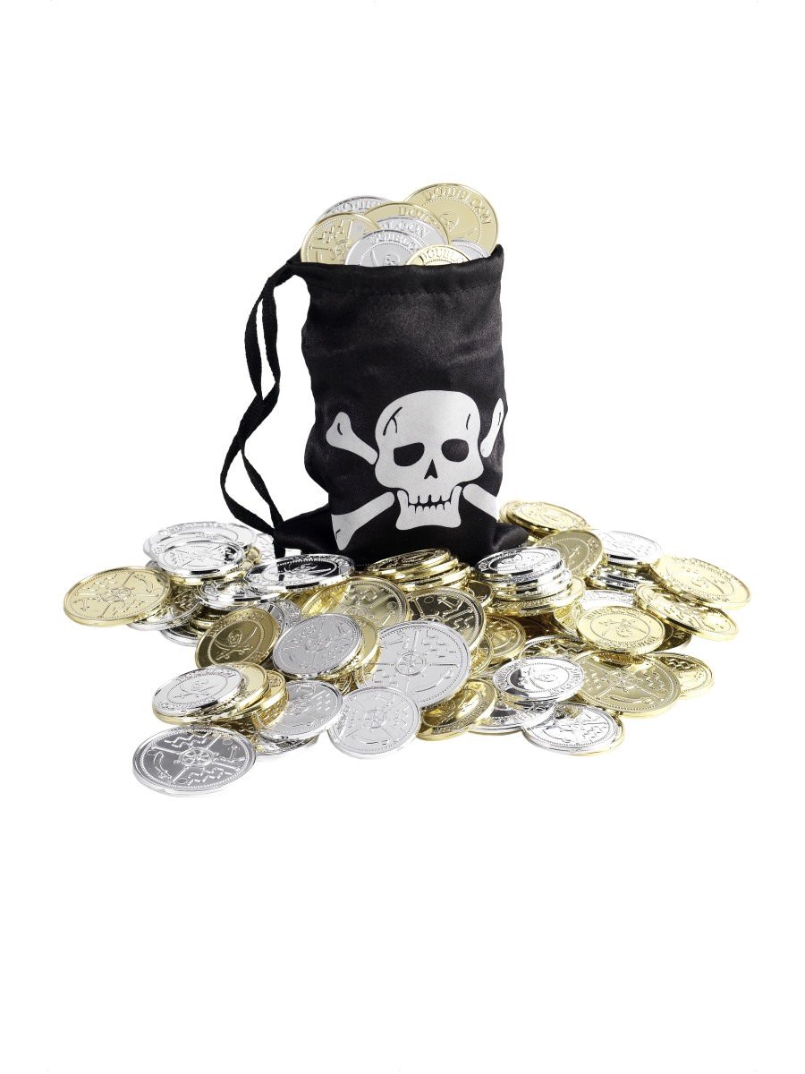 Click to view product details and reviews for Smiffys Pirate Coin Bag Fancy Dress.
