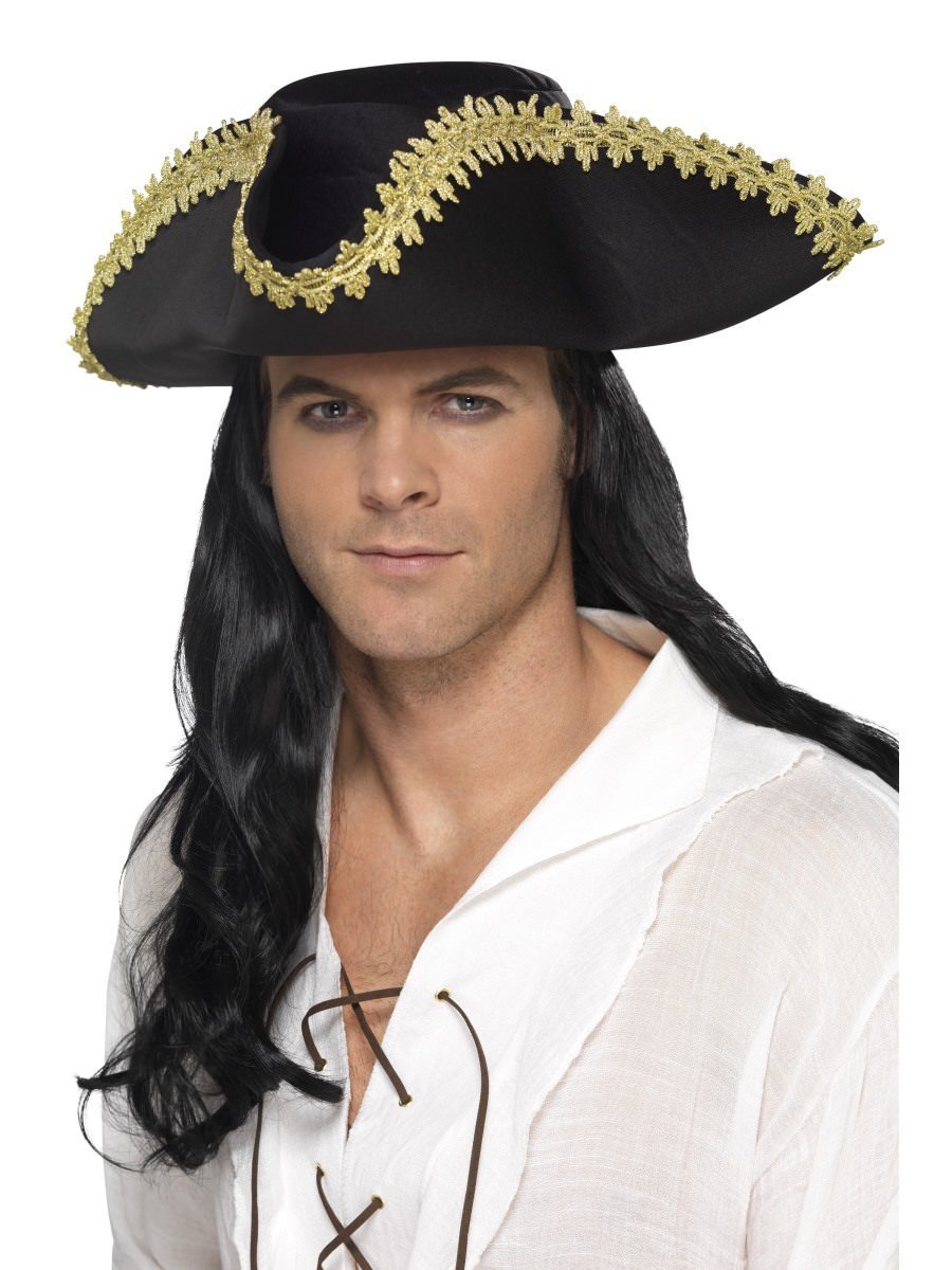 Click to view product details and reviews for Smiffys Pirate Hat Black Fancy Dress.