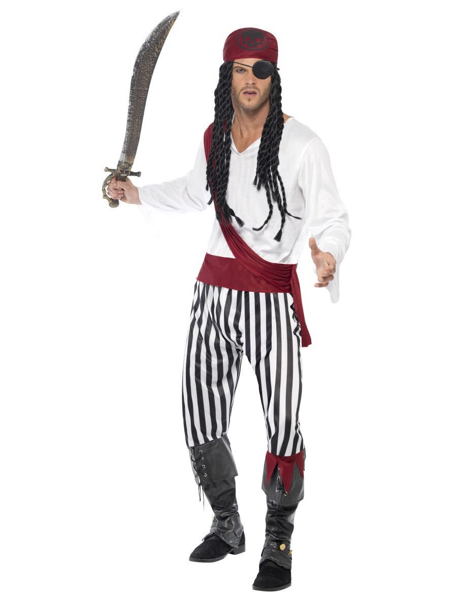 Click to view product details and reviews for Smiffys Pirate Man Costume Fancy Dress Large Chest 42 44.