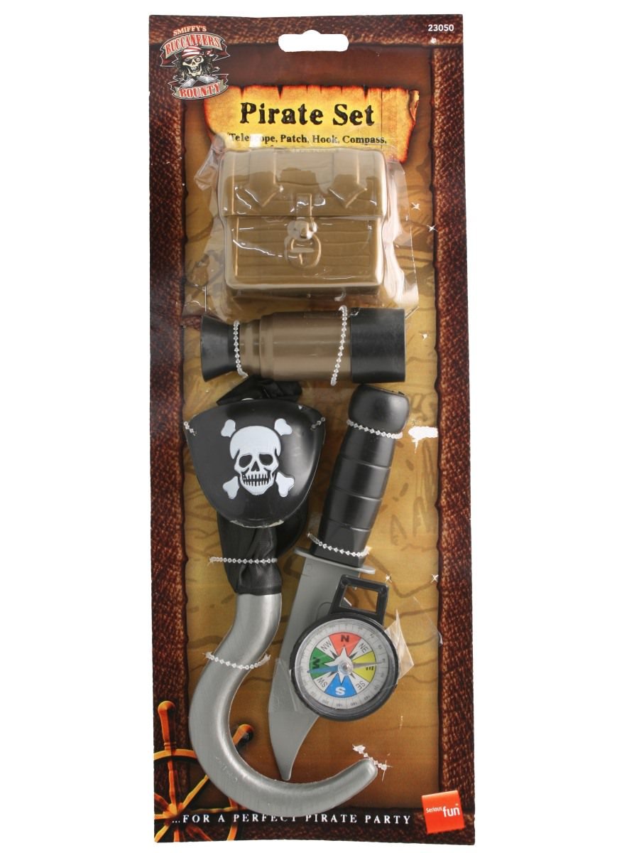 Smiffys Pirate Set With Compass Fancy Dress