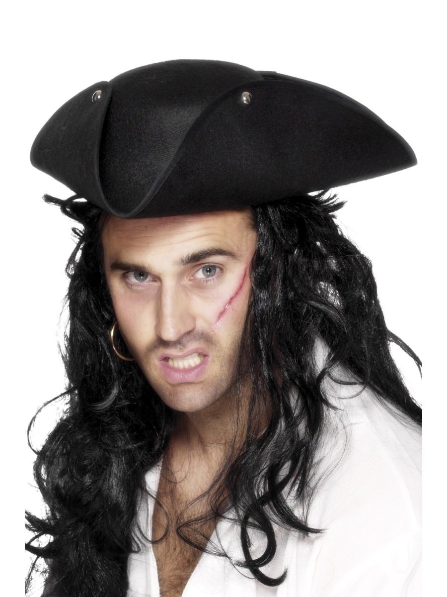 Click to view product details and reviews for Smiffys Pirate Tricorn Hat Black Fancy Dress.