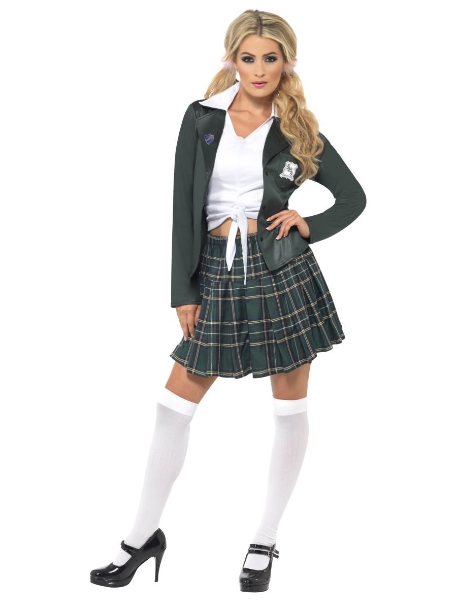 Photos - Fancy Dress Smiffys Preppy Schoolgirl Costume - , Small (UK 8-10)