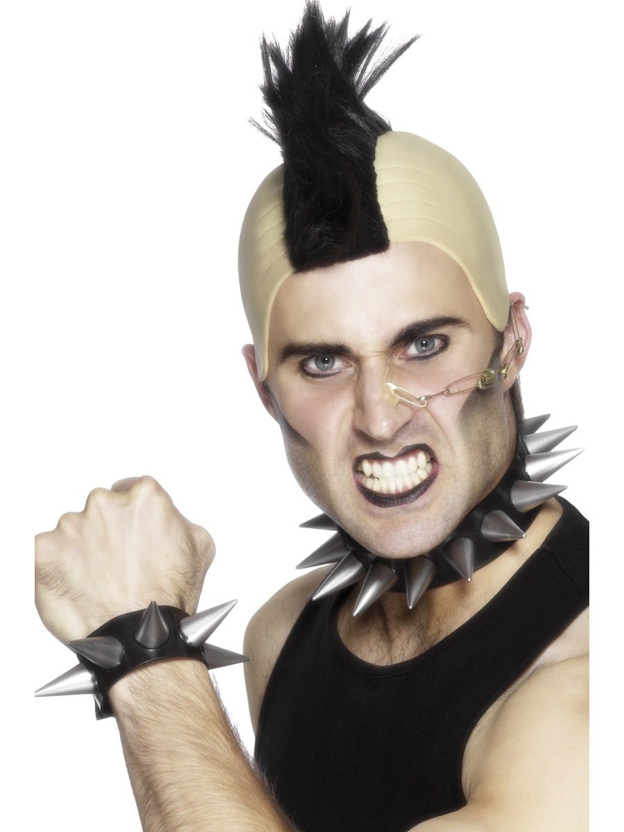 Click to view product details and reviews for Smiffys Punk Choker And Wristband Fancy Dress.