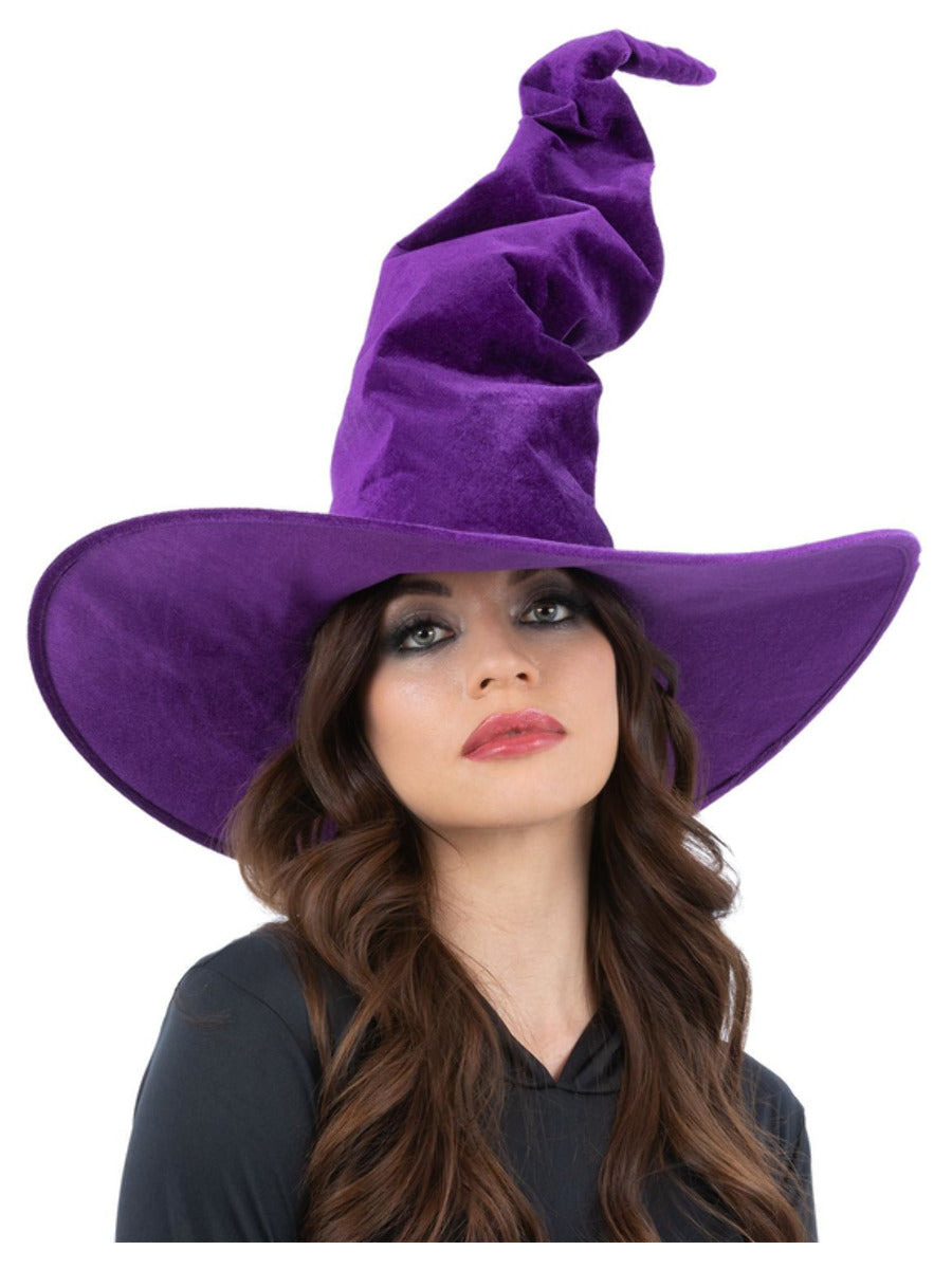 Click to view product details and reviews for Purple Velour Witch Hat.