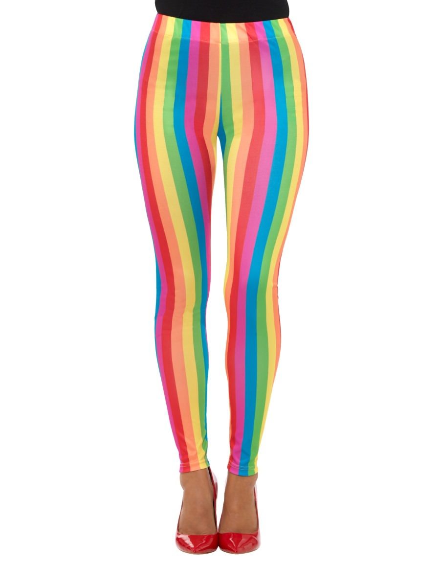 Click to view product details and reviews for Smiffys Rainbow Clown Leggings Fancy Dress Small Uk 8 10.