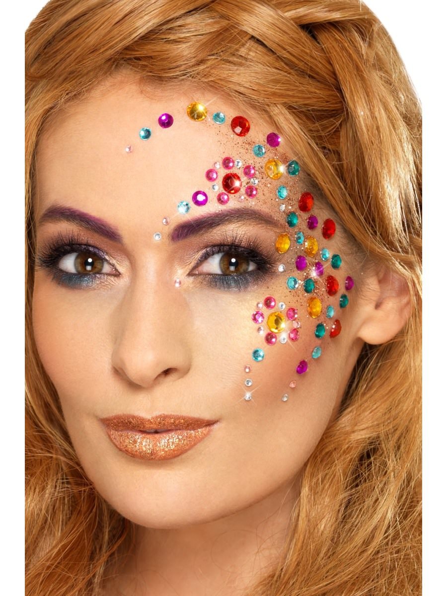 Click to view product details and reviews for Smiffys Rainbow Jewel Face Gems Fancy Dress.