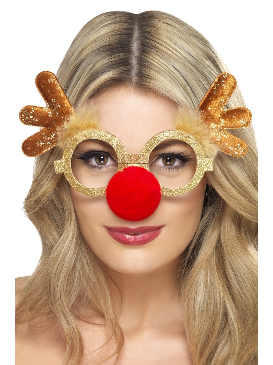 Click to view product details and reviews for Smiffys Reindeer Comedy Specs Fancy Dress.