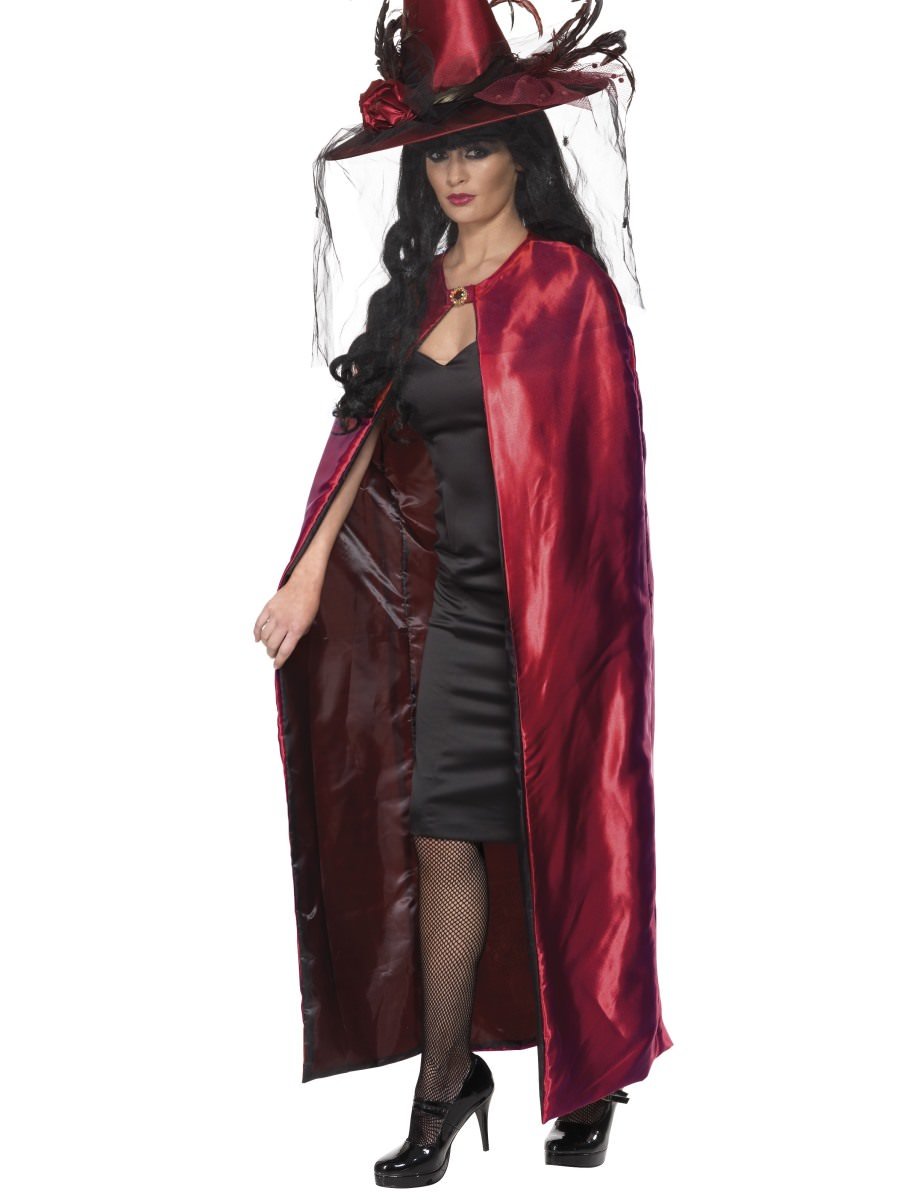 Click to view product details and reviews for Smiffys Reversible Cape Red Fancy Dress.