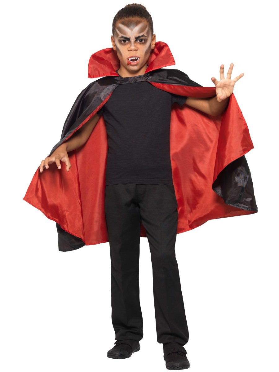 Click to view product details and reviews for Smiffys Reversible Vampire Cape Kids Fancy Dress.