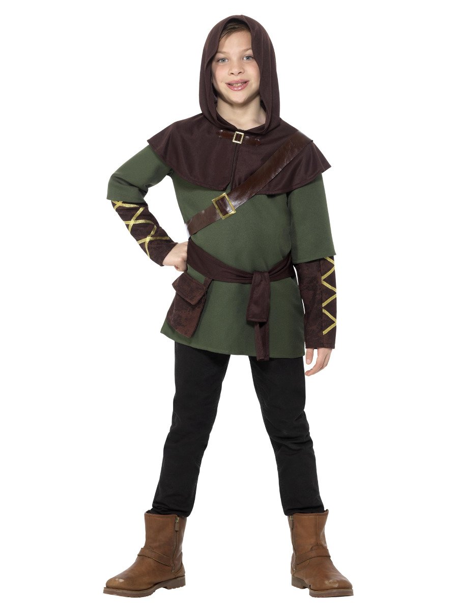 Smiffys Robin Hood Boy Costume Fancy Dress Medium Age 7 9