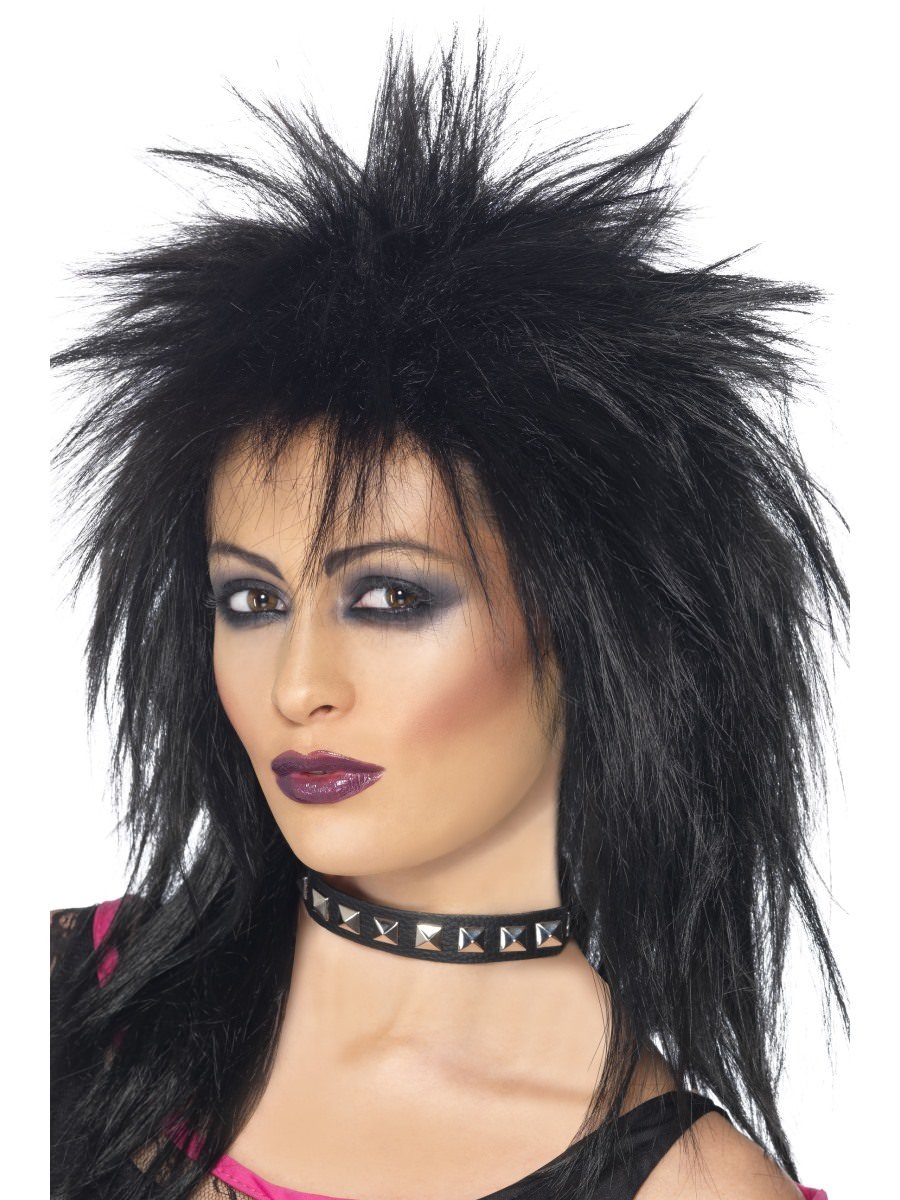 Click to view product details and reviews for Smiffys Rock Diva Wig Black Fancy Dress.