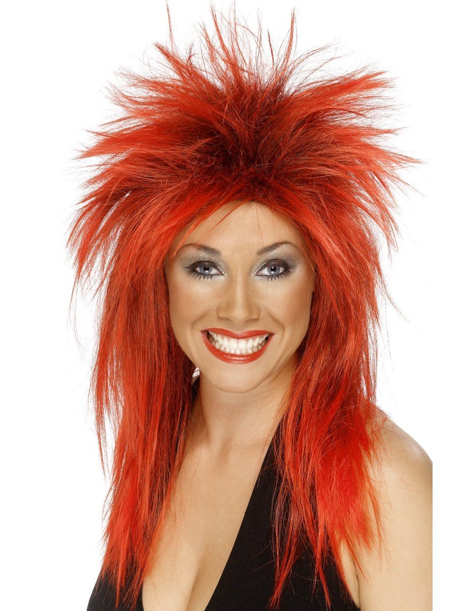 Click to view product details and reviews for Smiffys Rock Diva Wig Red Fancy Dress.