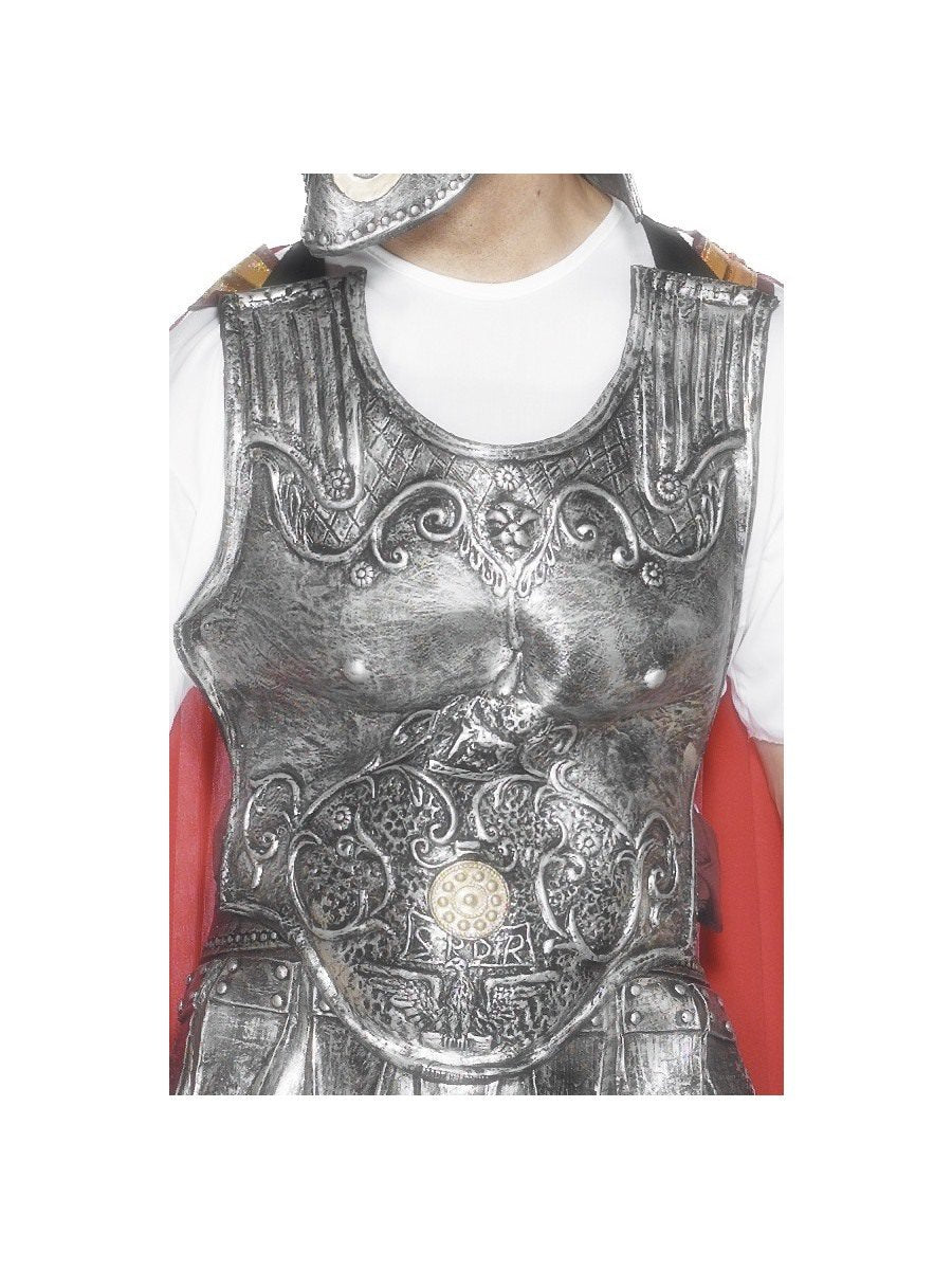 Smiffys Roman Armour Breastplate Silver Fancy Dress