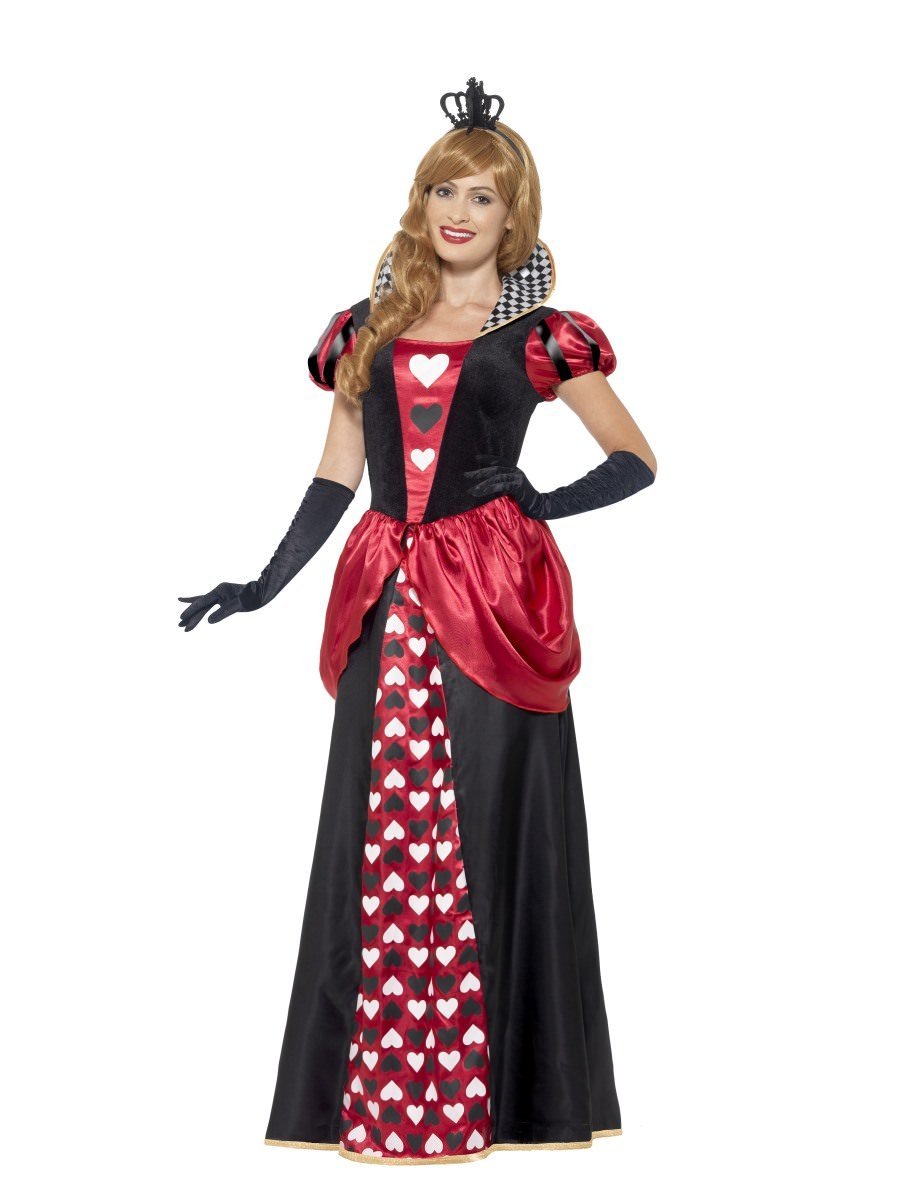 Smiffys Royal Red Queen Costume Fancy Dress Plus X2 Uk 24 26