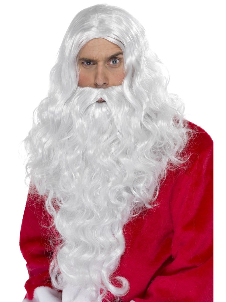 Click to view product details and reviews for Smiffys Santa Long Wig Fancy Dress.