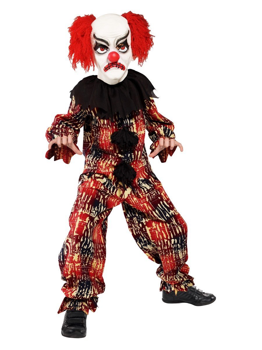 Smiffys Scary Clown Costume Fancy Dress Large Age 10 12