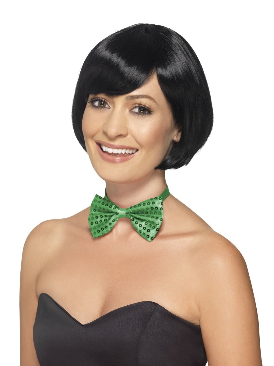 Click to view product details and reviews for Smiffys Sequin Bow Tie Green Fancy Dress.