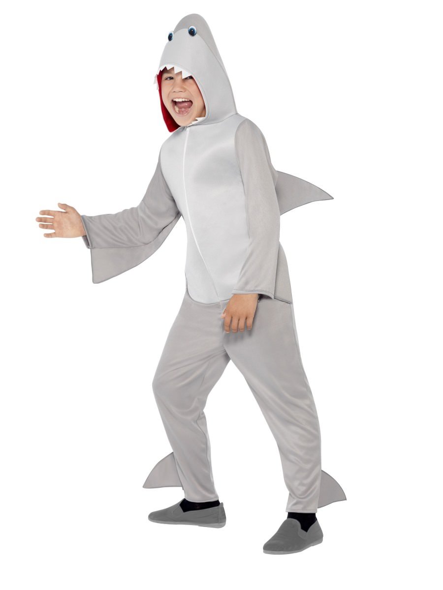 Photos - Fancy Dress Smiffys Shark Costume, Child - , Medium (Age 7-9)