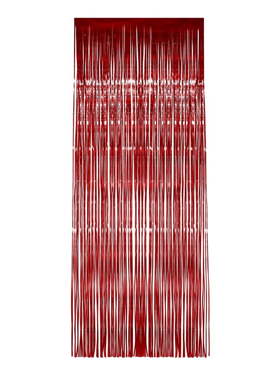 Click to view product details and reviews for Smiffys Shimmer Curtain Red Metallic Fancy Dress.