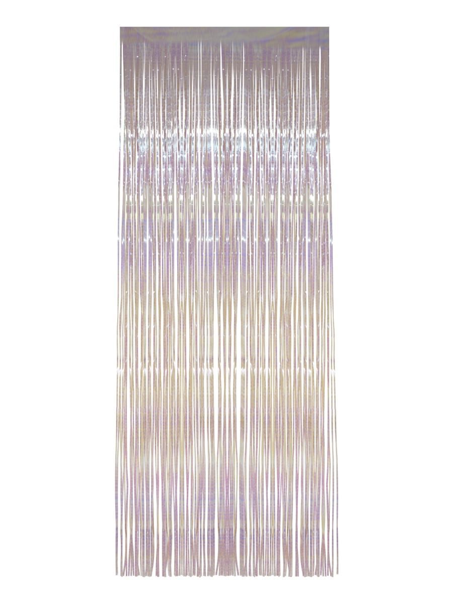 Click to view product details and reviews for Smiffys Shimmer Curtain White Iridescent Fancy Dress.