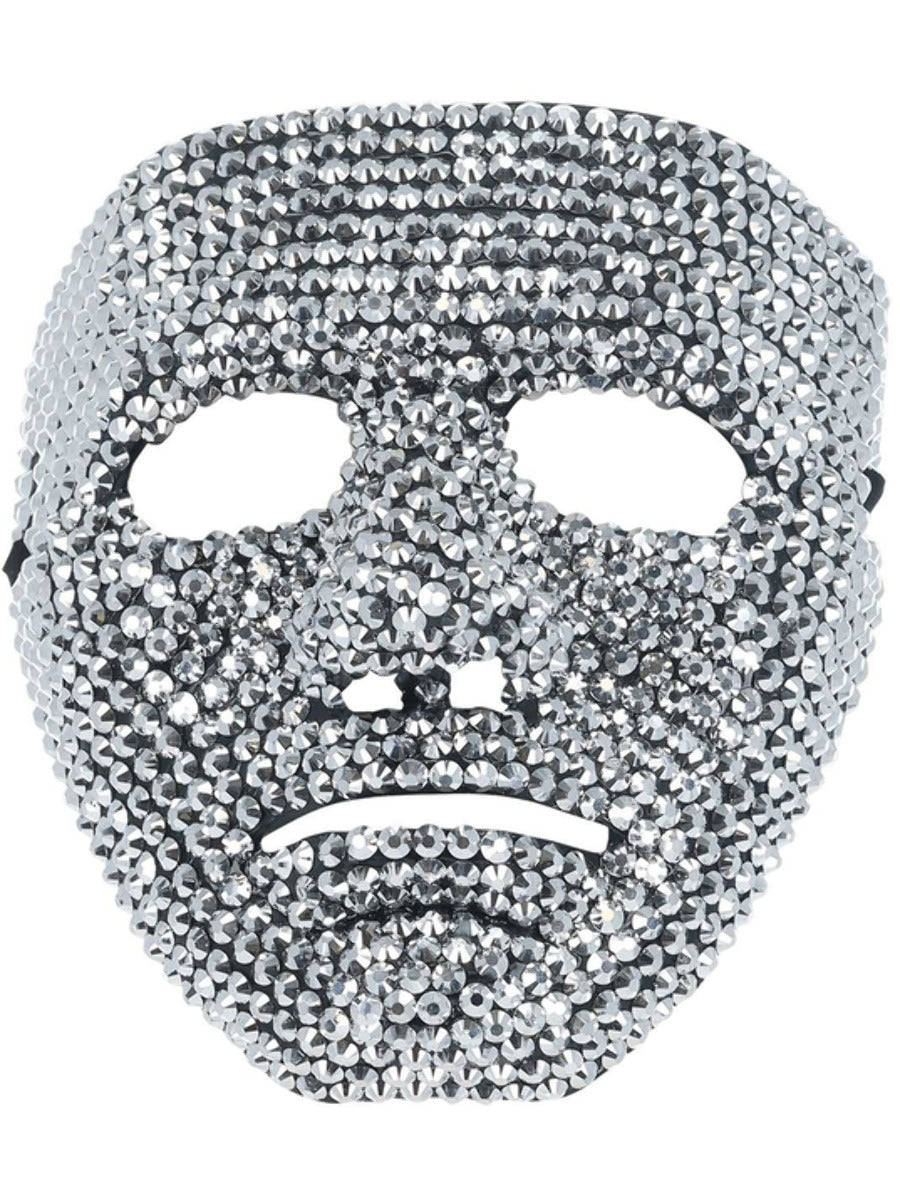 Click to view product details and reviews for Silver Jewelled Robot Mask.