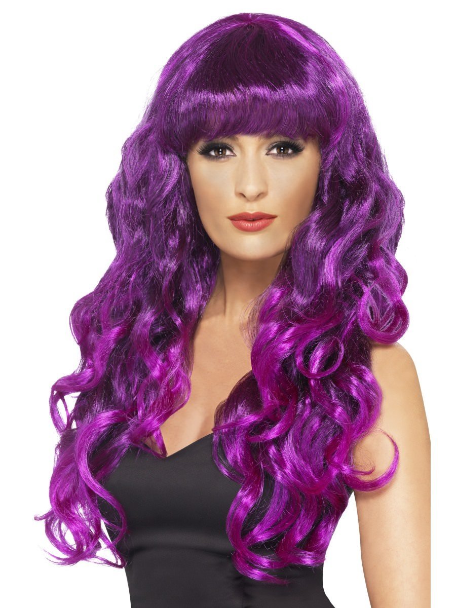 Click to view product details and reviews for Smiffys Siren Wig Purple Fancy Dress.