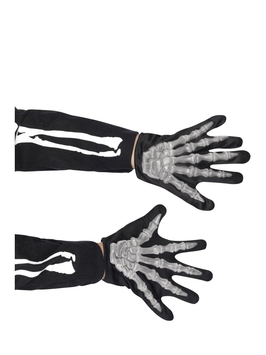 Smiffys Skeleton Gloves Child Fancy Dress